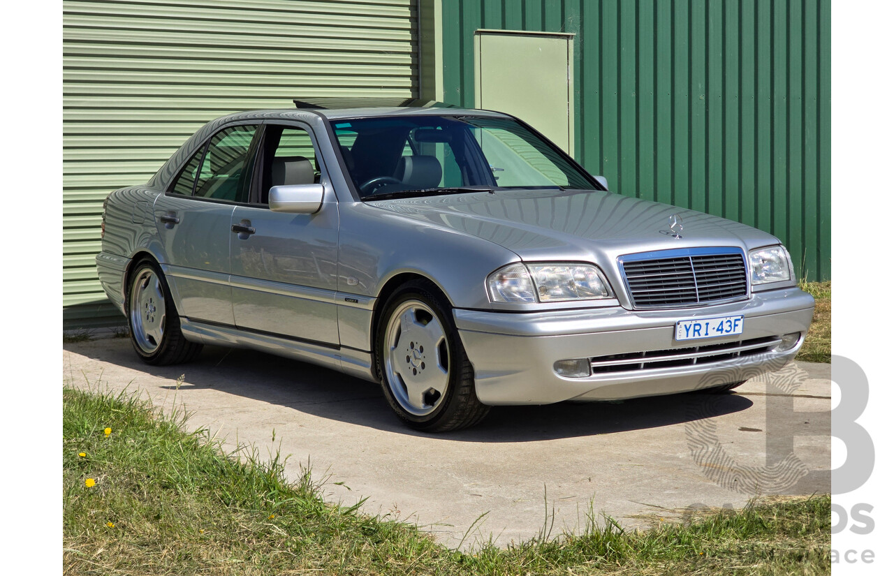 7/1998 Mercedes Benz C43 AMG W202 4d Saloon Zircon Silver Metallic V8 4.3L