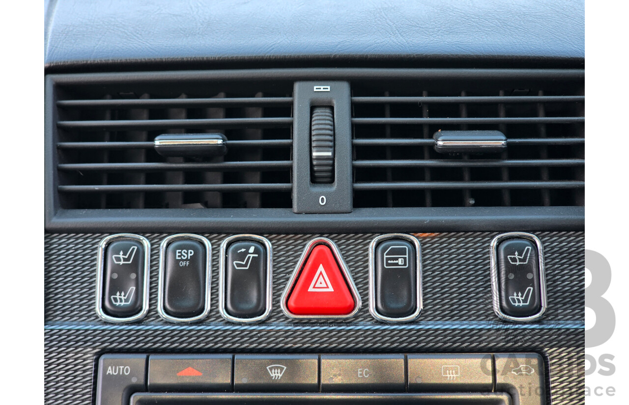 7/1998 Mercedes Benz C43 AMG W202 4d Saloon Zircon Silver Metallic V8 4.3L