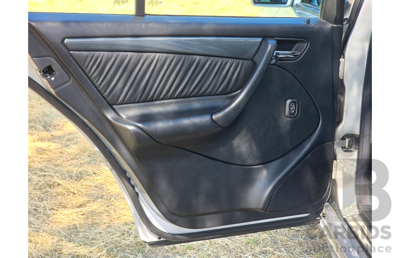 7/1998 Mercedes Benz C43 AMG W202 4d Saloon Zircon Silver Metallic V8 4.3L