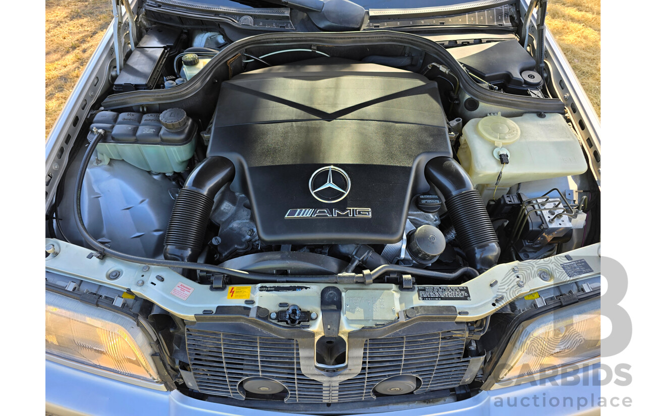 7/1998 Mercedes Benz C43 AMG W202 4d Saloon Zircon Silver Metallic V8 4.3L