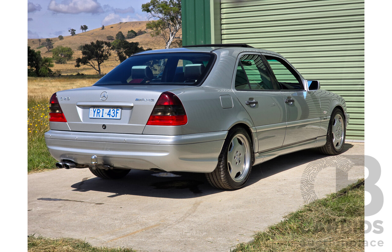 7/1998 Mercedes Benz C43 AMG W202 4d Saloon Zircon Silver Metallic V8 4.3L
