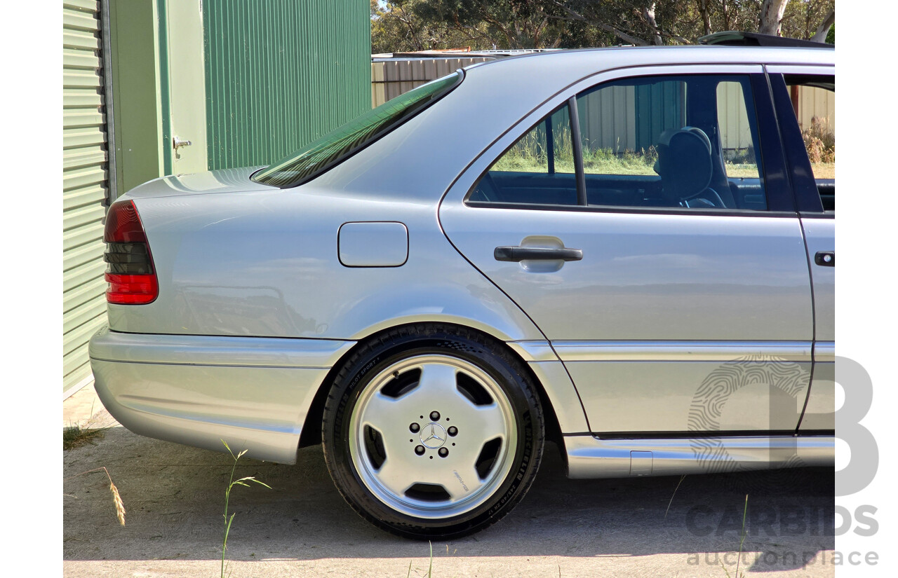 7/1998 Mercedes Benz C43 AMG W202 4d Saloon Zircon Silver Metallic V8 4.3L