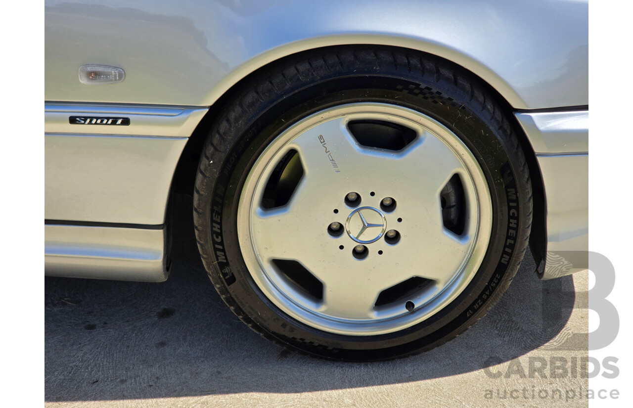 7/1998 Mercedes Benz C43 AMG W202 4d Saloon Zircon Silver Metallic V8 4.3L