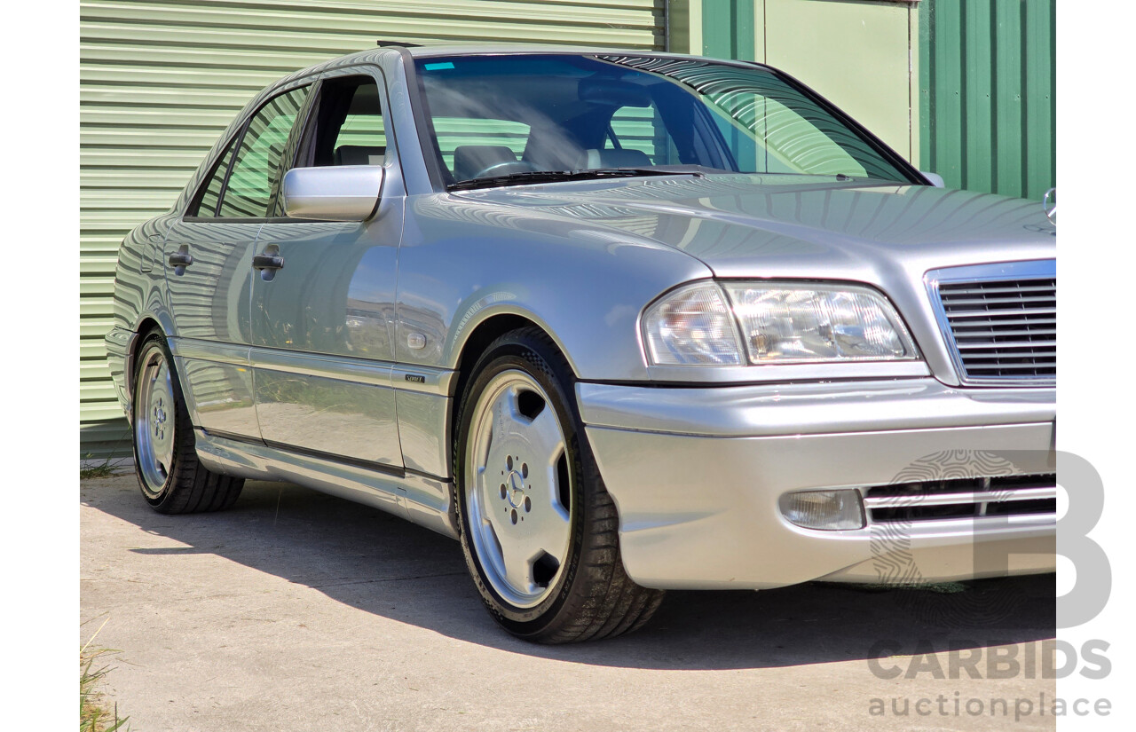 7/1998 Mercedes Benz C43 AMG W202 4d Saloon Zircon Silver Metallic V8 4.3L
