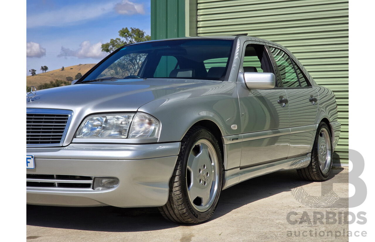 7/1998 Mercedes Benz C43 AMG W202 4d Saloon Zircon Silver Metallic V8 4.3L