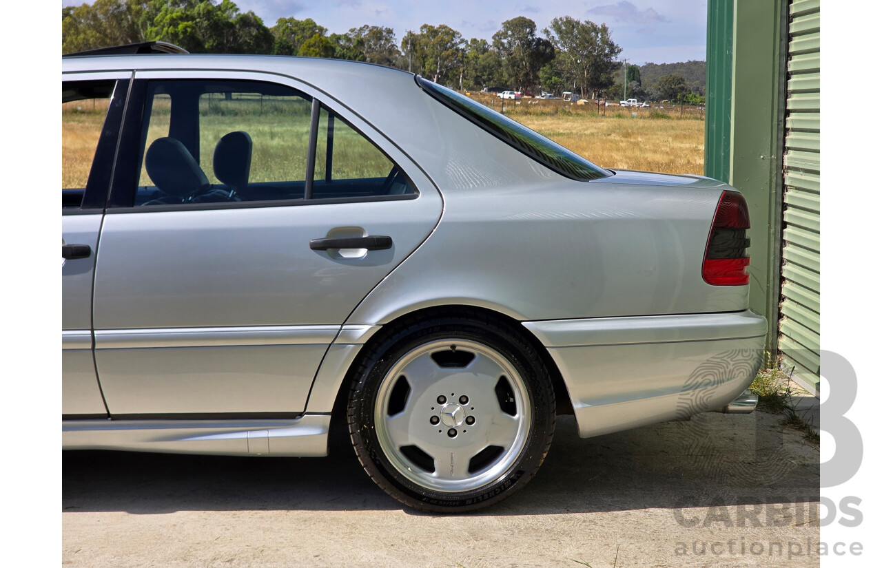 7/1998 Mercedes Benz C43 AMG W202 4d Saloon Zircon Silver Metallic V8 4.3L