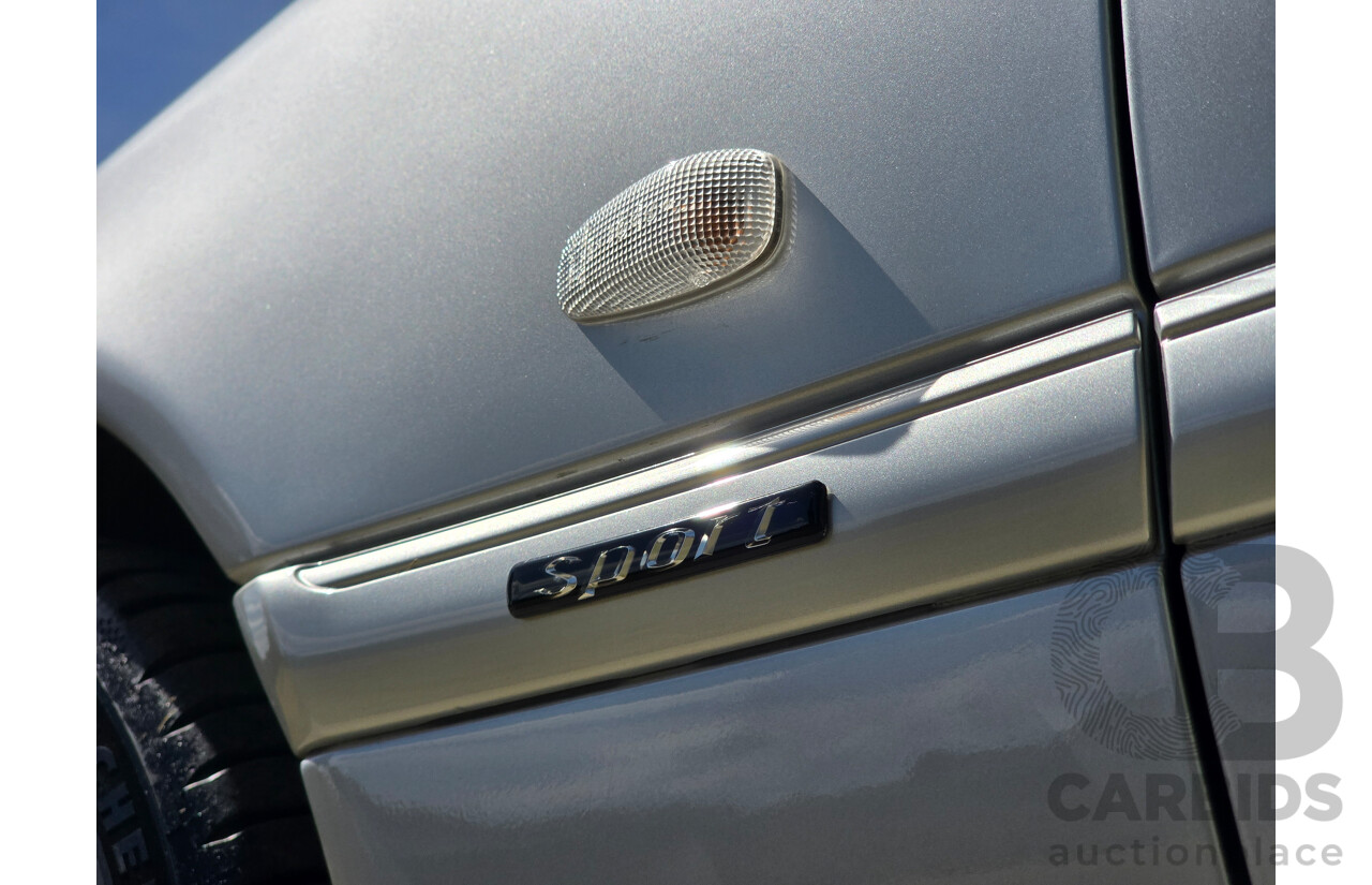 7/1998 Mercedes Benz C43 AMG W202 4d Saloon Zircon Silver Metallic V8 4.3L