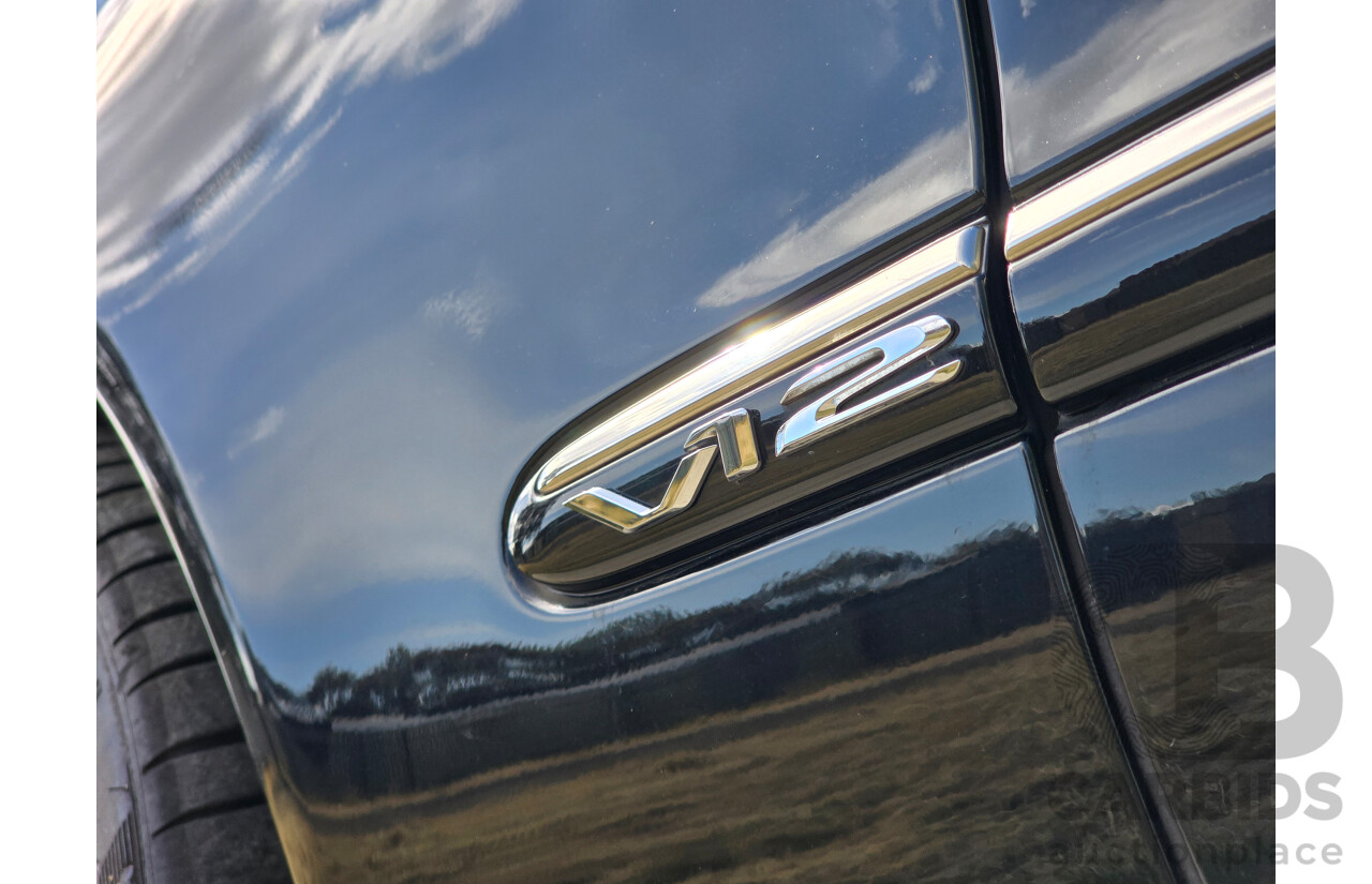 4/2003 Mercedes Benz S600L W220 4d Sedan Obsidian Black Metallic Twin Turbo V12 5.5L