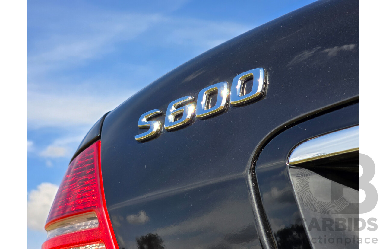 4/2003 Mercedes Benz S600L W220 4d Sedan Obsidian Black Metallic Twin Turbo V12 5.5L