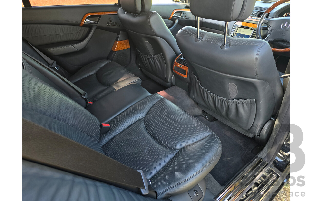 4/2003 Mercedes Benz S600L W220 4d Sedan Obsidian Black Metallic Twin Turbo V12 5.5L