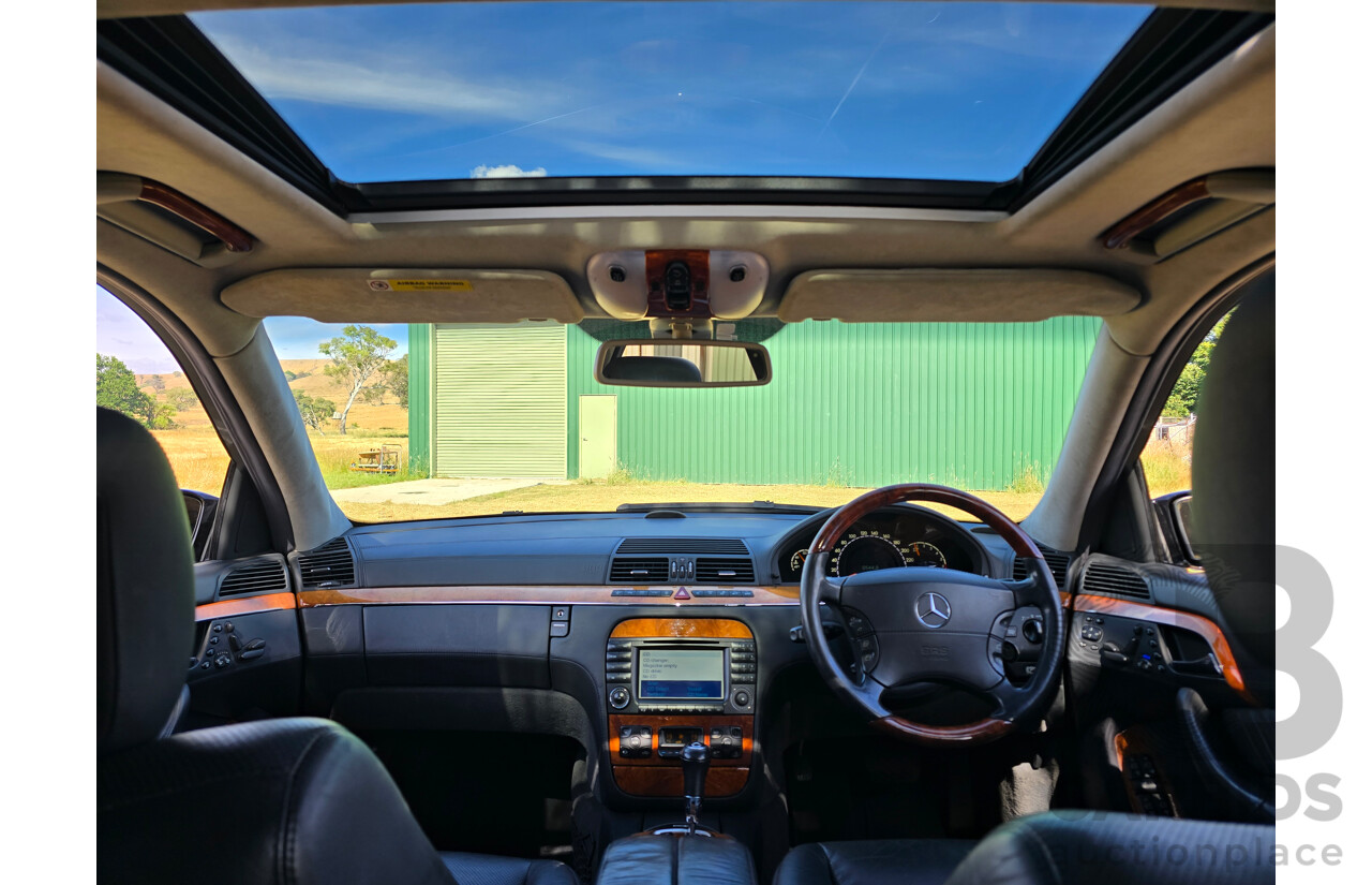 4/2003 Mercedes Benz S600L W220 4d Sedan Obsidian Black Metallic Twin Turbo V12 5.5L