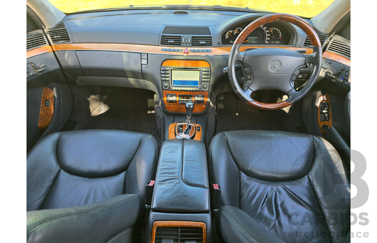 4/2003 Mercedes Benz S600L W220 4d Sedan Obsidian Black Metallic Twin Turbo V12 5.5L