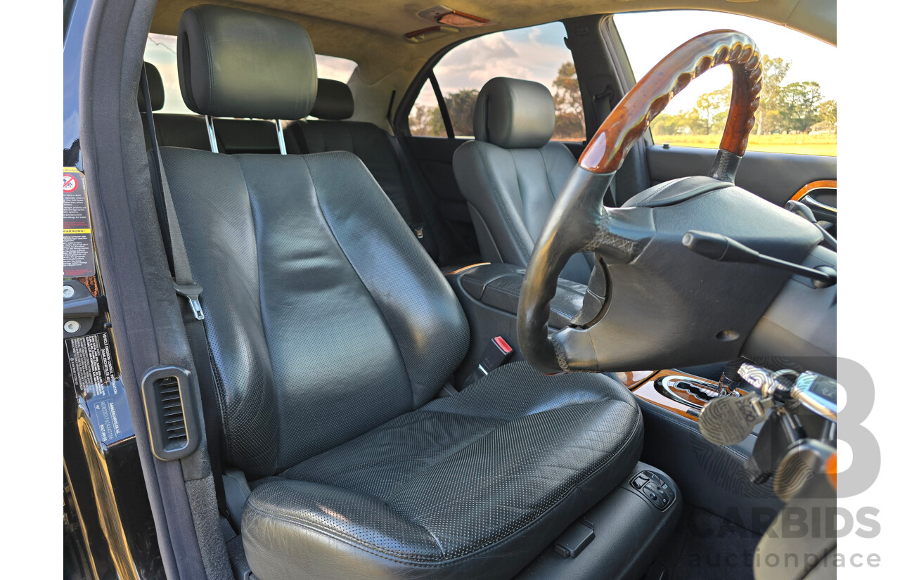 4/2003 Mercedes Benz S600L W220 4d Sedan Obsidian Black Metallic Twin Turbo V12 5.5L
