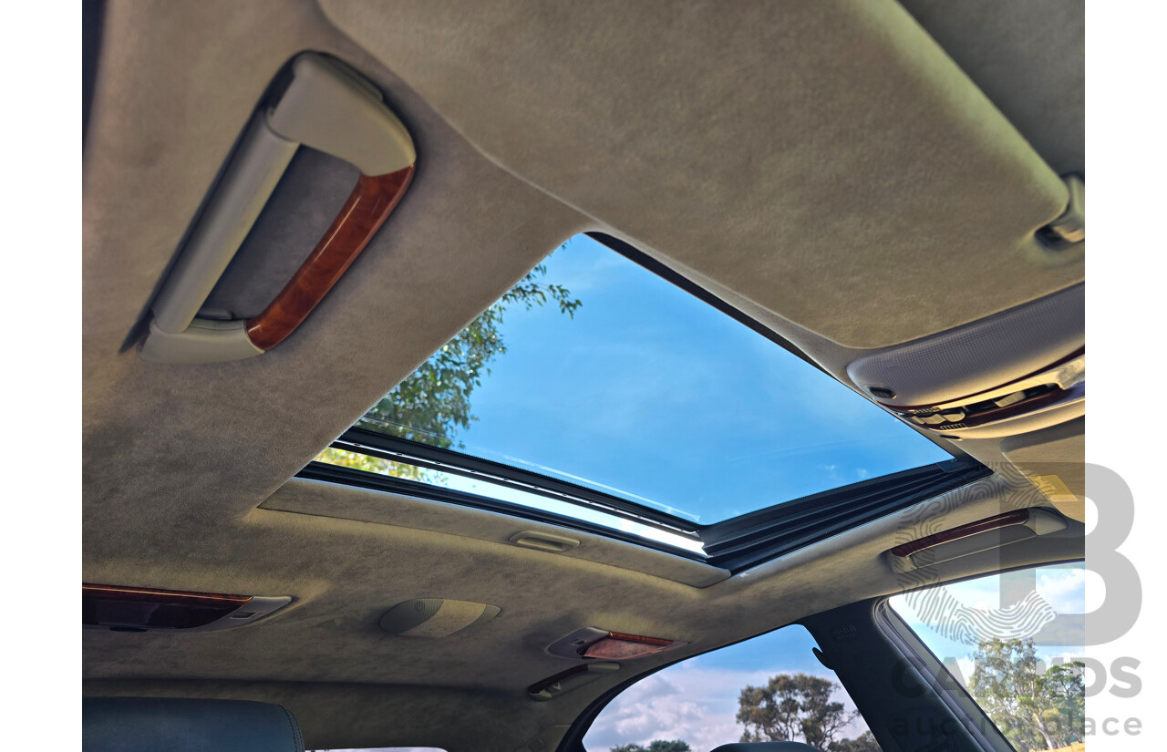 4/2003 Mercedes Benz S600L W220 4d Sedan Obsidian Black Metallic Twin Turbo V12 5.5L