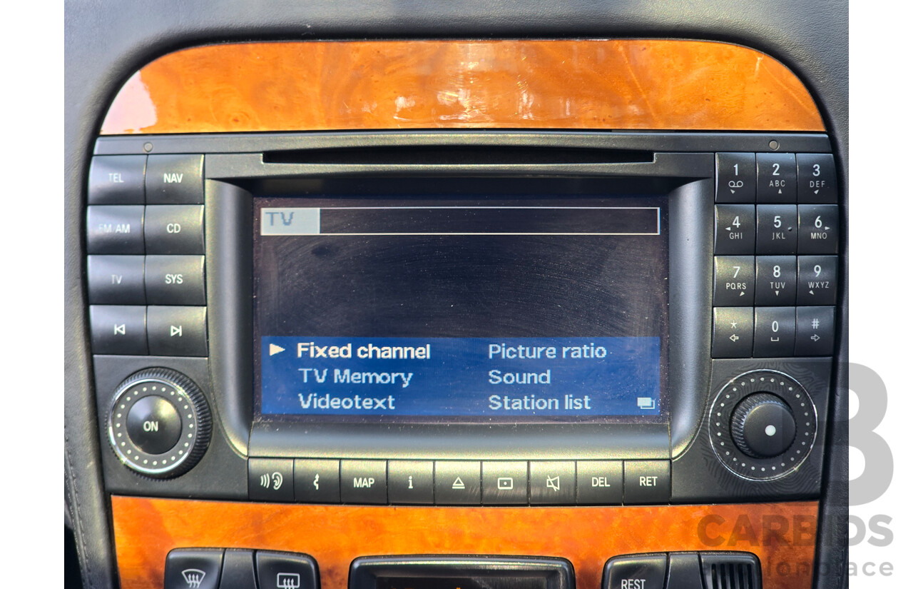 4/2003 Mercedes Benz S600L W220 4d Sedan Obsidian Black Metallic Twin Turbo V12 5.5L