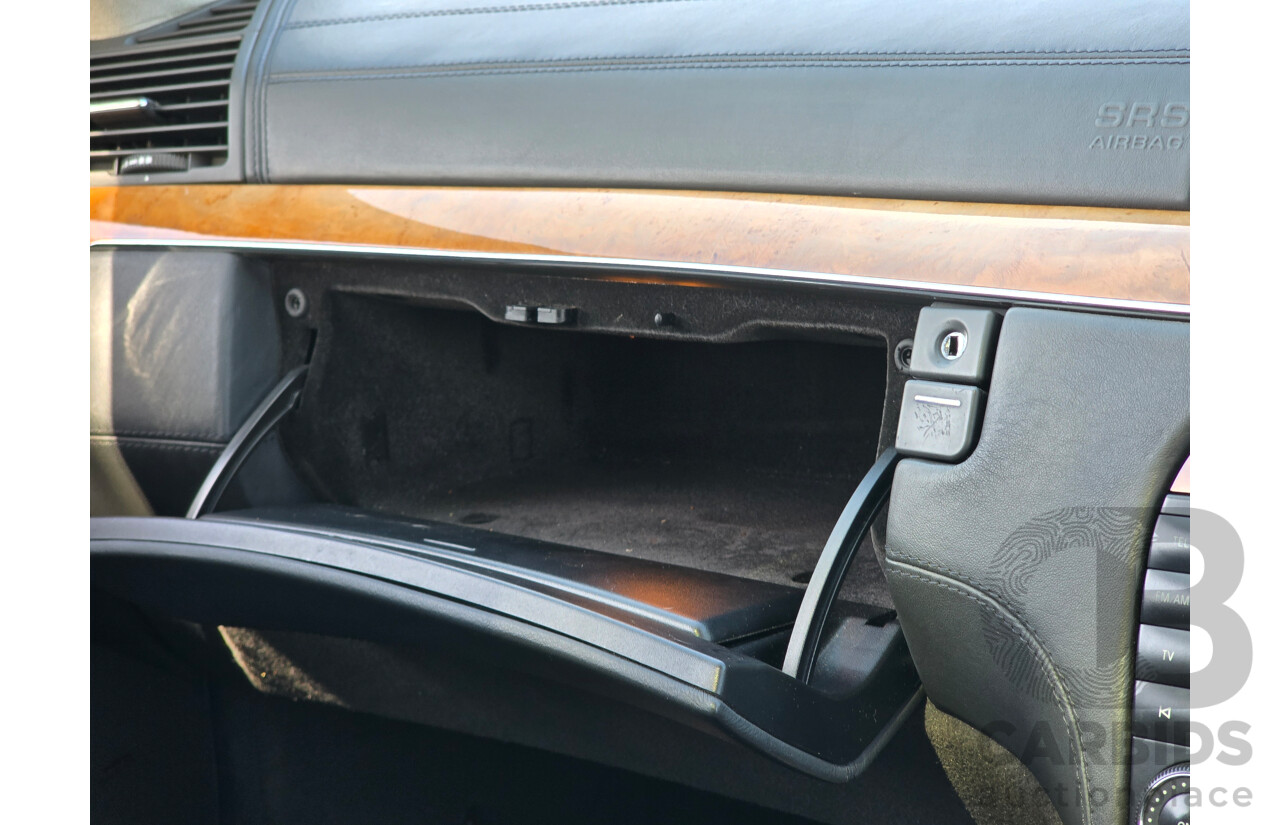 4/2003 Mercedes Benz S600L W220 4d Sedan Obsidian Black Metallic Twin Turbo V12 5.5L