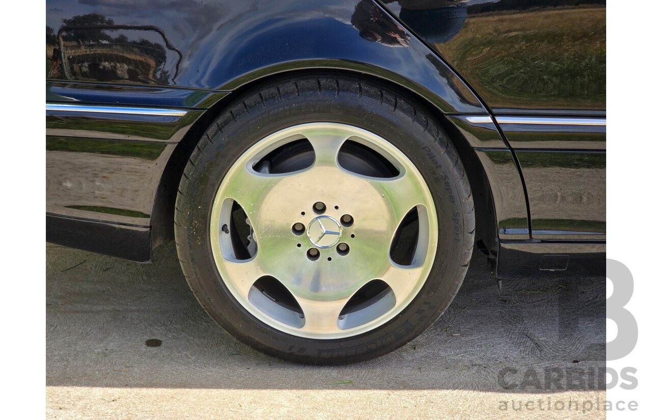 4/2003 Mercedes Benz S600L W220 4d Sedan Obsidian Black Metallic Twin Turbo V12 5.5L