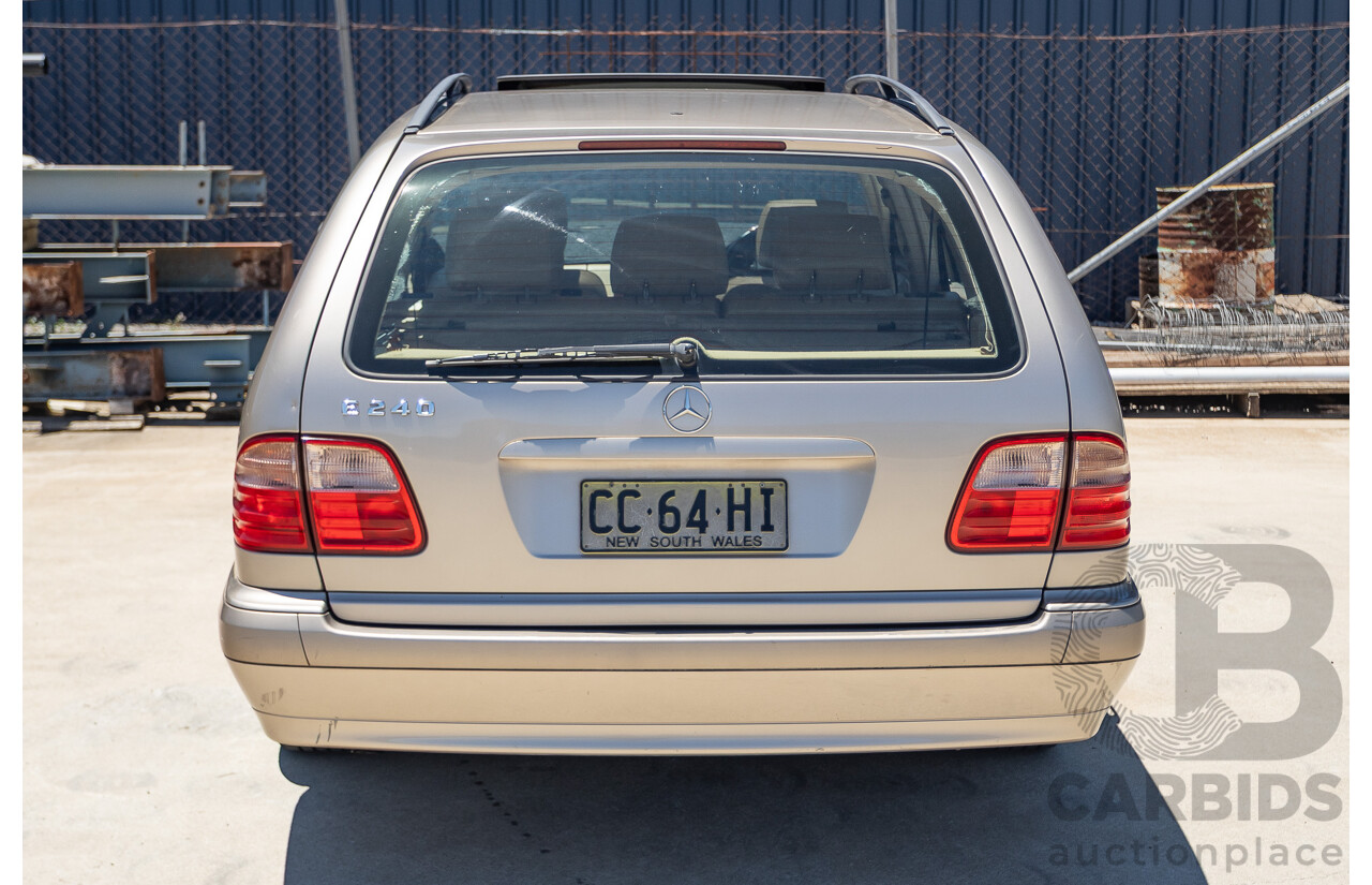 6/2002 Mercedes Benz E240 Classic W210 4d Wagon Travertine Beige Metallic V6 2.4L - 7 Seater