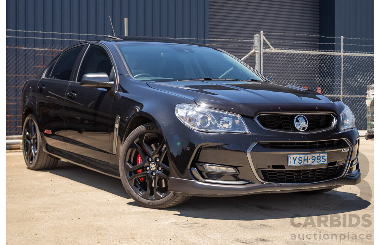 5/2016 Holden VF Commodore SS-V Redline Series 2 4d Sedan Phantom Black V8 6.2L