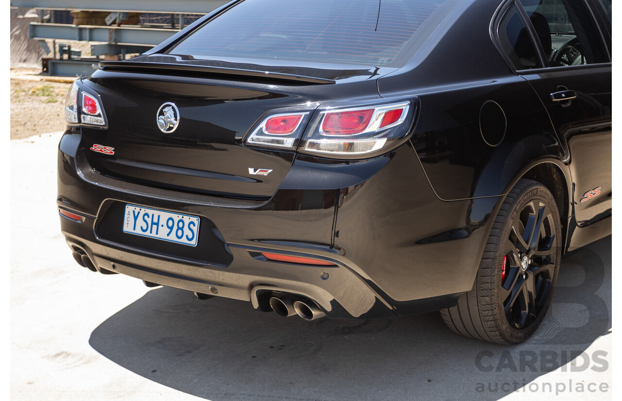 5/2016 Holden VF Commodore SS-V Redline Series 2 4d Sedan Phantom Black V8 6.2L
