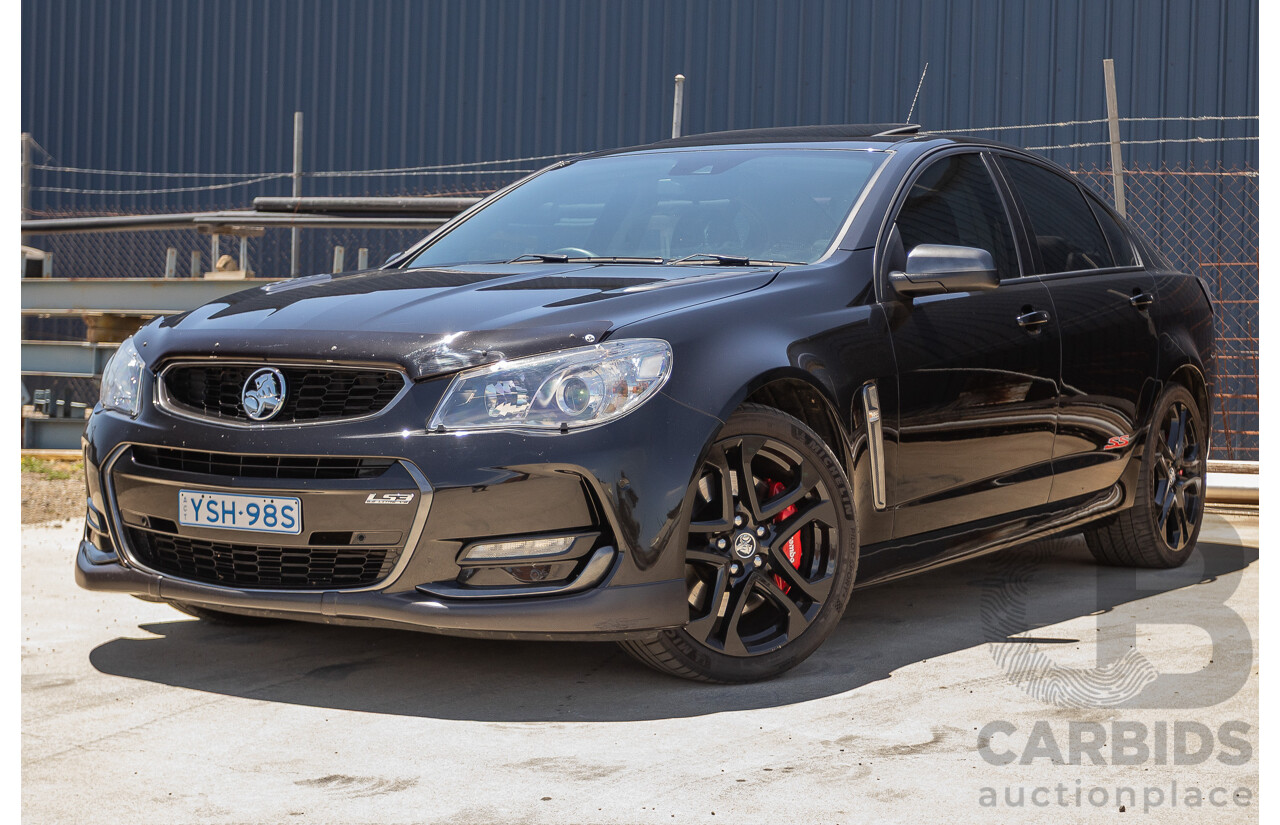 5/2016 Holden VF Commodore SS-V Redline Series 2 4d Sedan Phantom Black V8 6.2L
