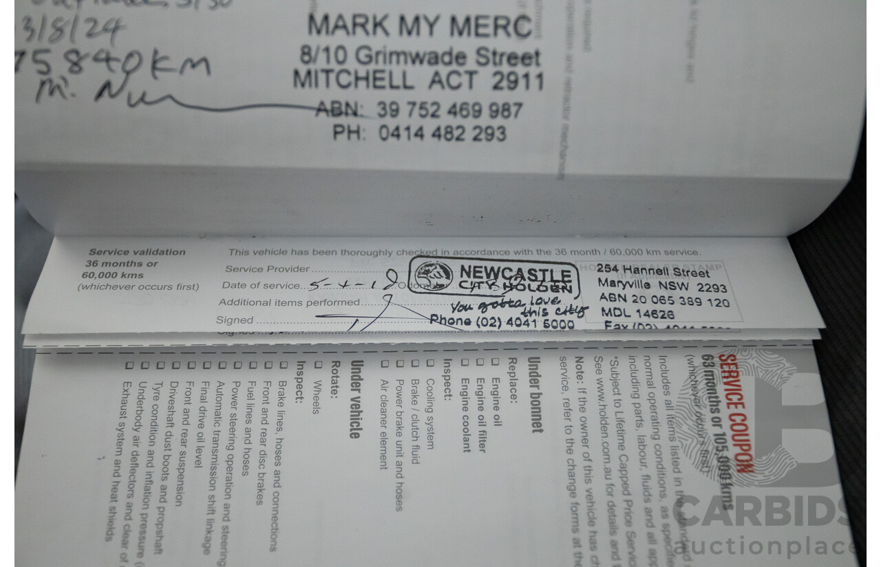 5/2016 Holden VF Commodore SS-V Redline Series 2 4d Sedan Phantom Black V8 6.2L