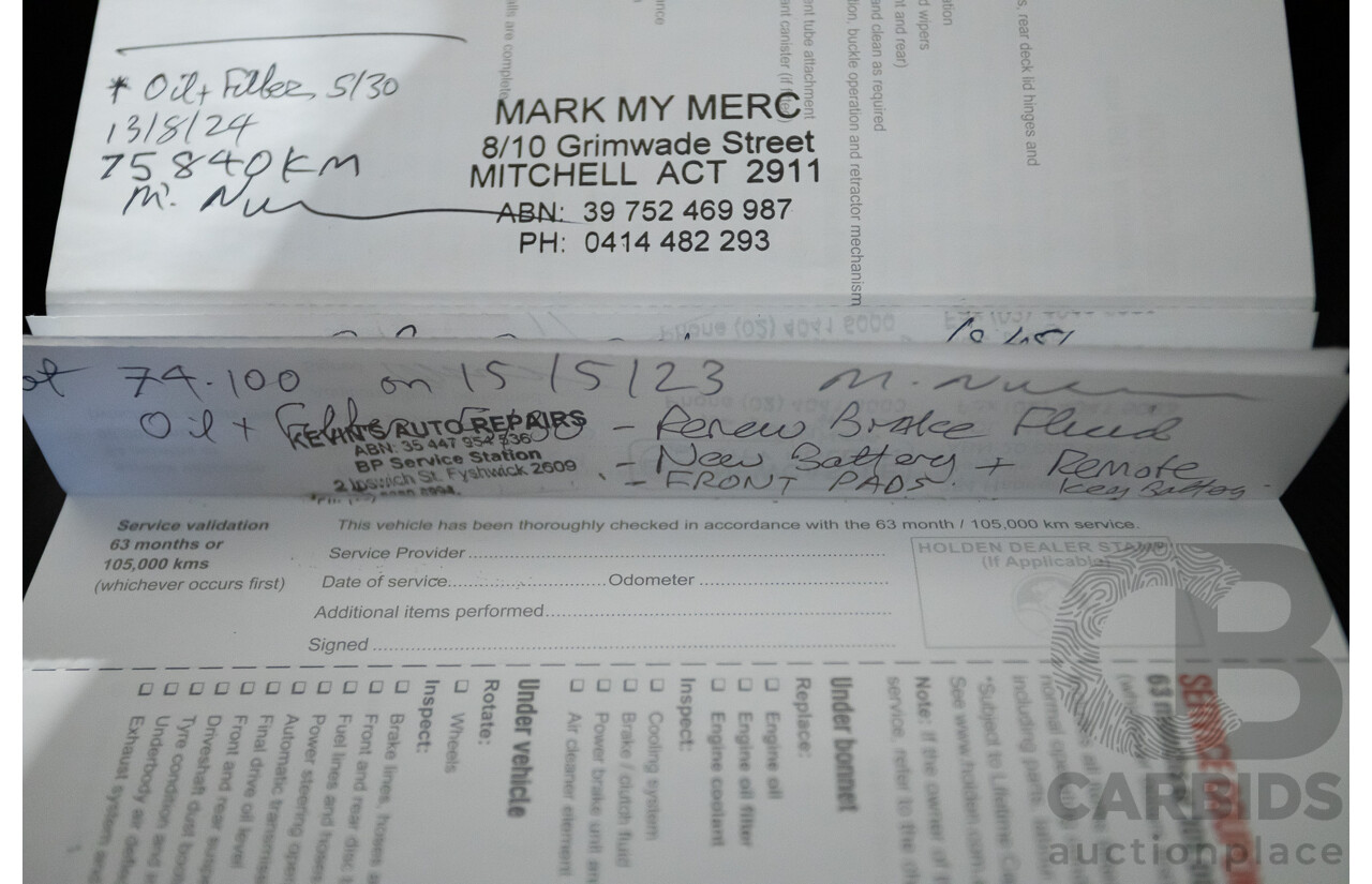 5/2016 Holden VF Commodore SS-V Redline Series 2 4d Sedan Phantom Black V8 6.2L