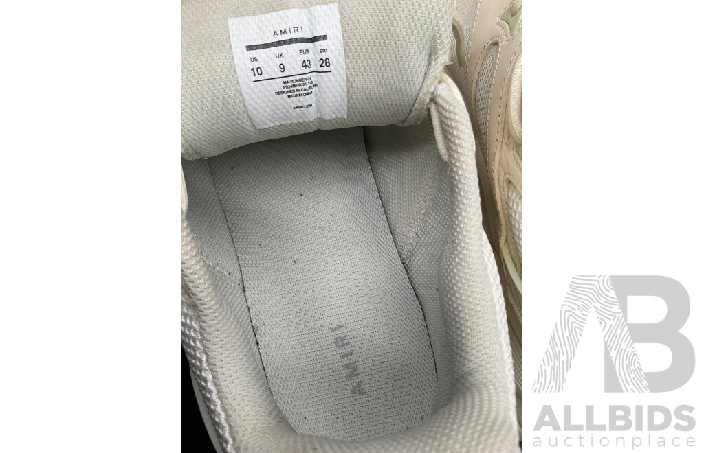 MA Runner White Men's Size US10 - Branded Amiri