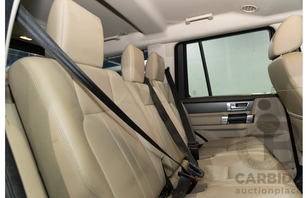 5/2011 Land Rover Discovery 4 SDV6 HSE MY11 4d Wagon Santorini Black Metallic Turbo Diesel V6 3.0L