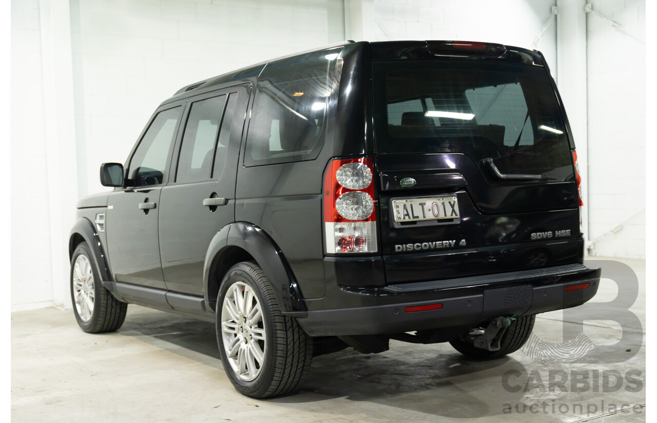 5/2011 Land Rover Discovery 4 SDV6 HSE MY11 4d Wagon Santorini Black Metallic Turbo Diesel V6 3.0L