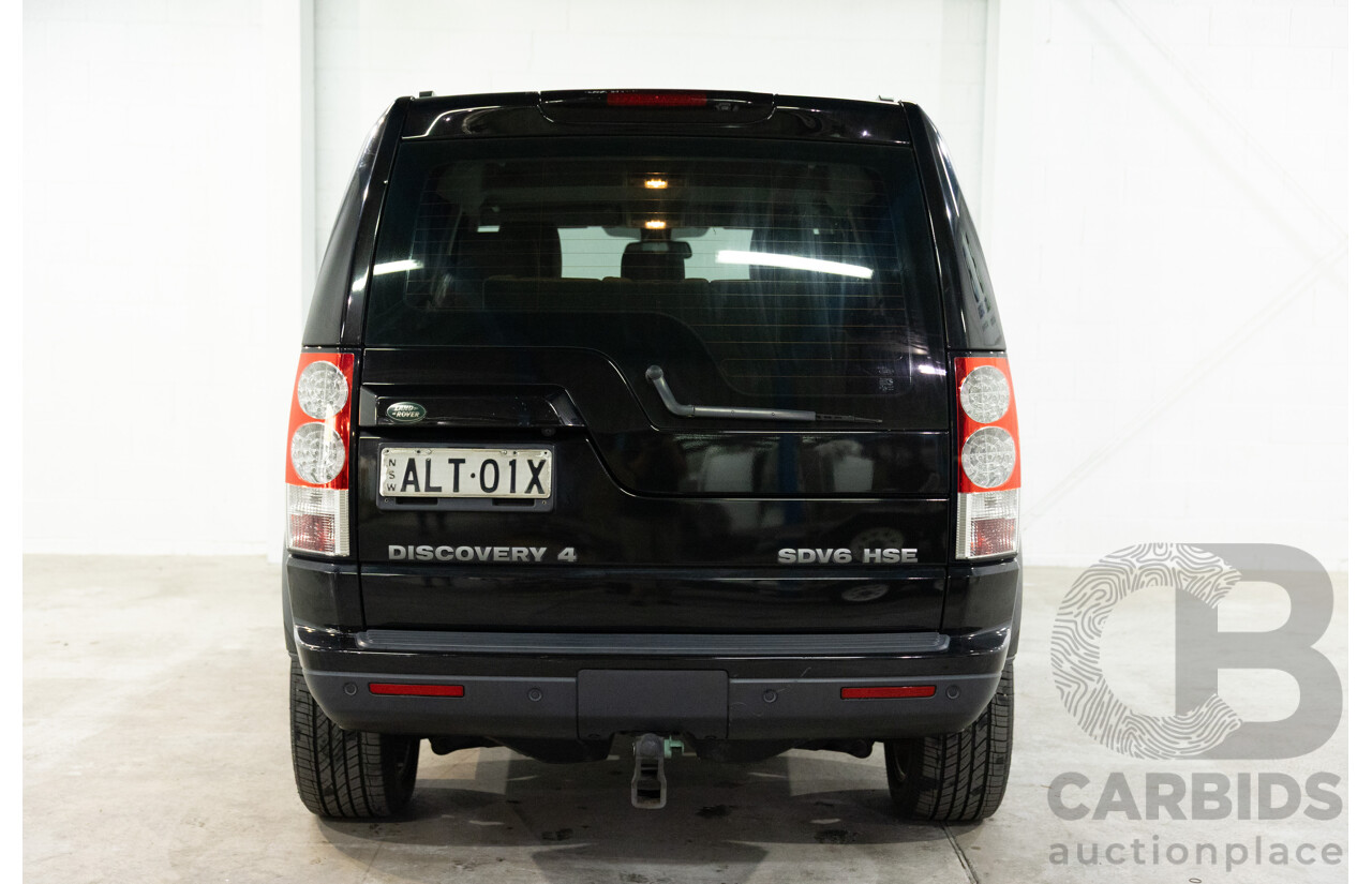 5/2011 Land Rover Discovery 4 SDV6 HSE MY11 4d Wagon Santorini Black Metallic Turbo Diesel V6 3.0L