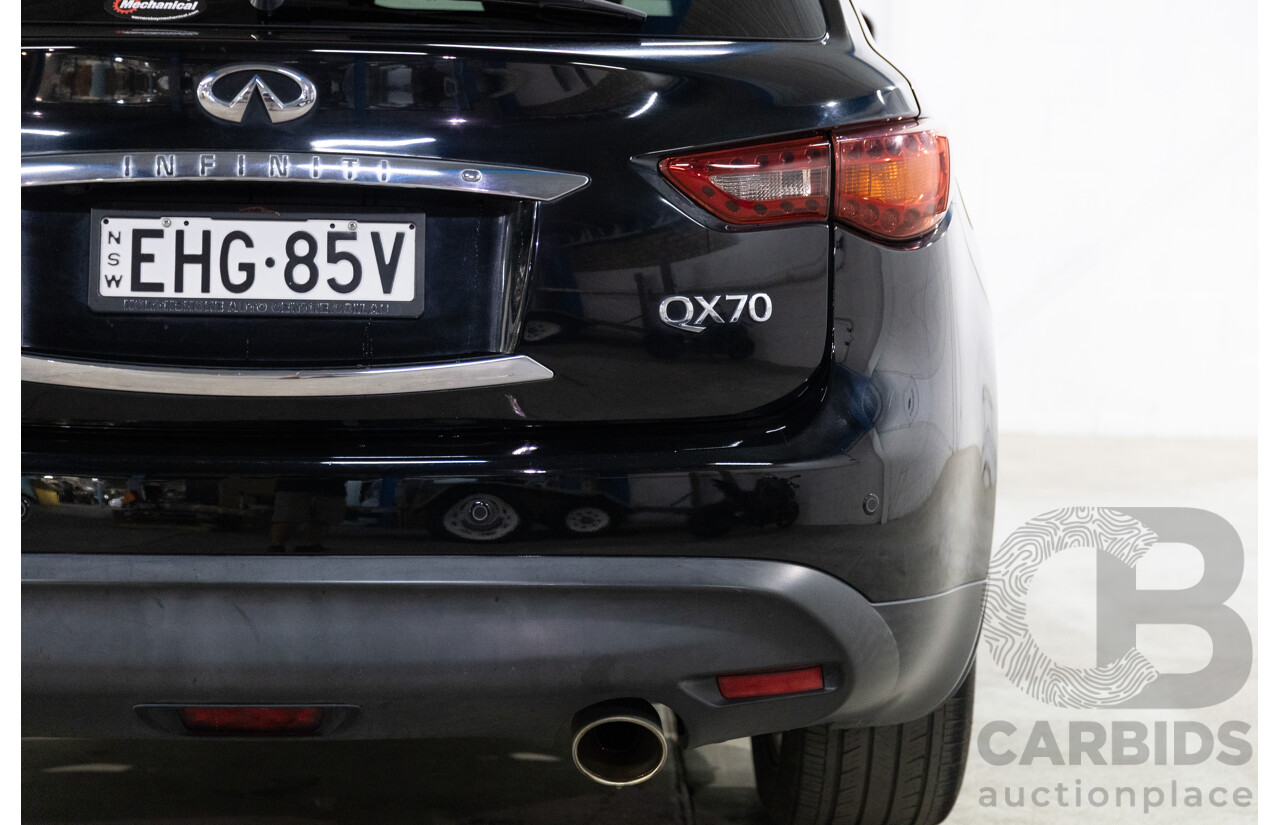 03/2017 Infiniti QX70 GT (AWD) 4d Wagon Black Obsidian V6 3.7L