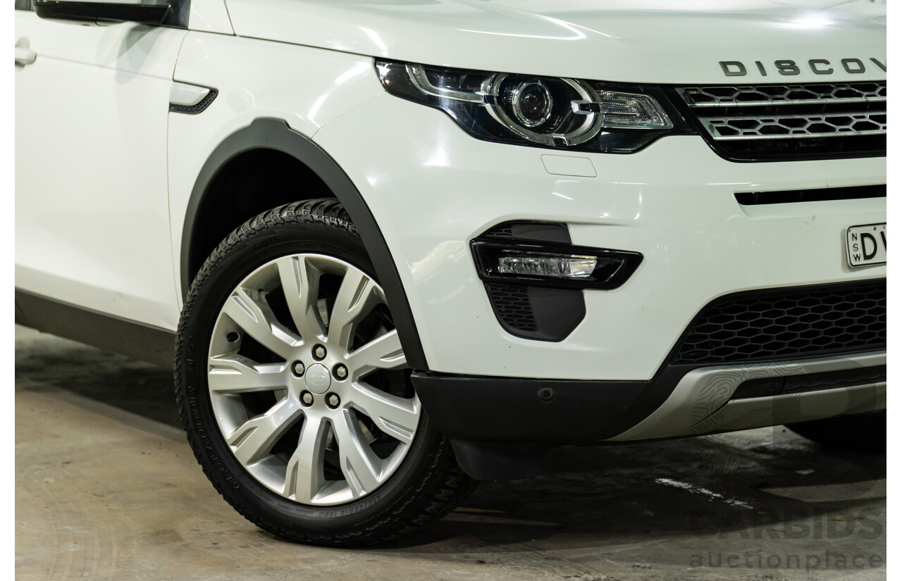 01/2018 Land Rover Discovery Sport Td4 HSE (132kW AWD) L550 MY18 4d Wagon Fuji White Turbo Diesel 2.0L - 7 Seater