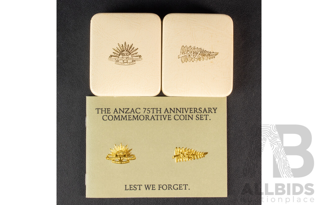 Australian 1990 Five Dollar coins, ANZAC 75th Anniversary 