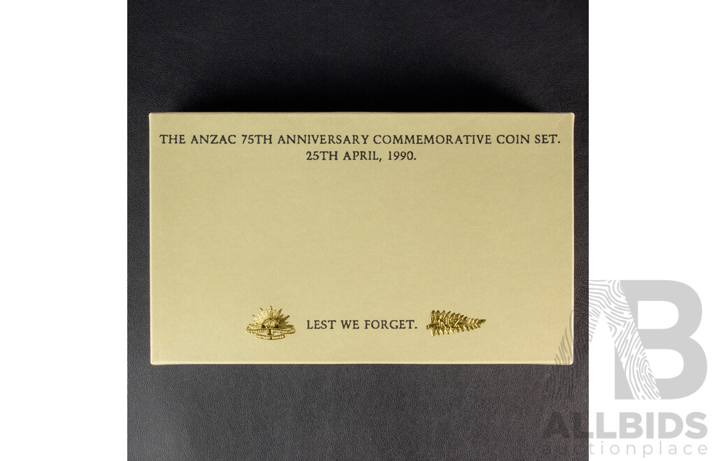 Australian 1990 Five Dollar coins, ANZAC 75th Anniversary 