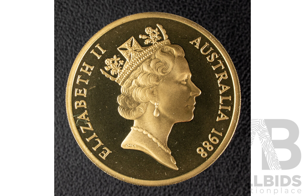 Australian 1988 Proof Five Dollar Coin. Australia Bicentennial