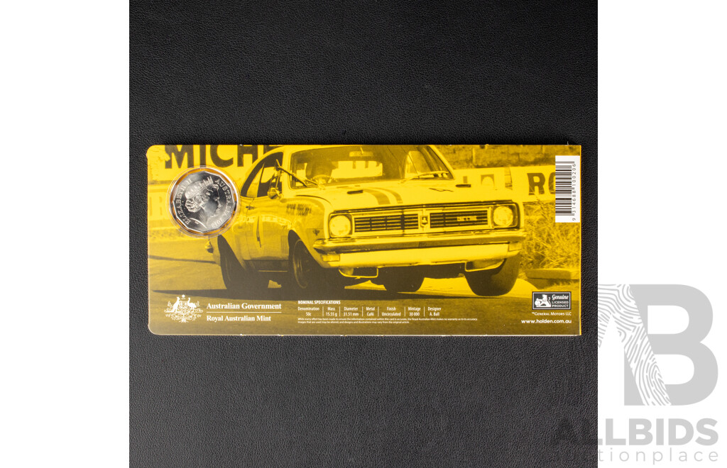 Seven Australian 2018 Fifty Cent Coins, High Octane Legends