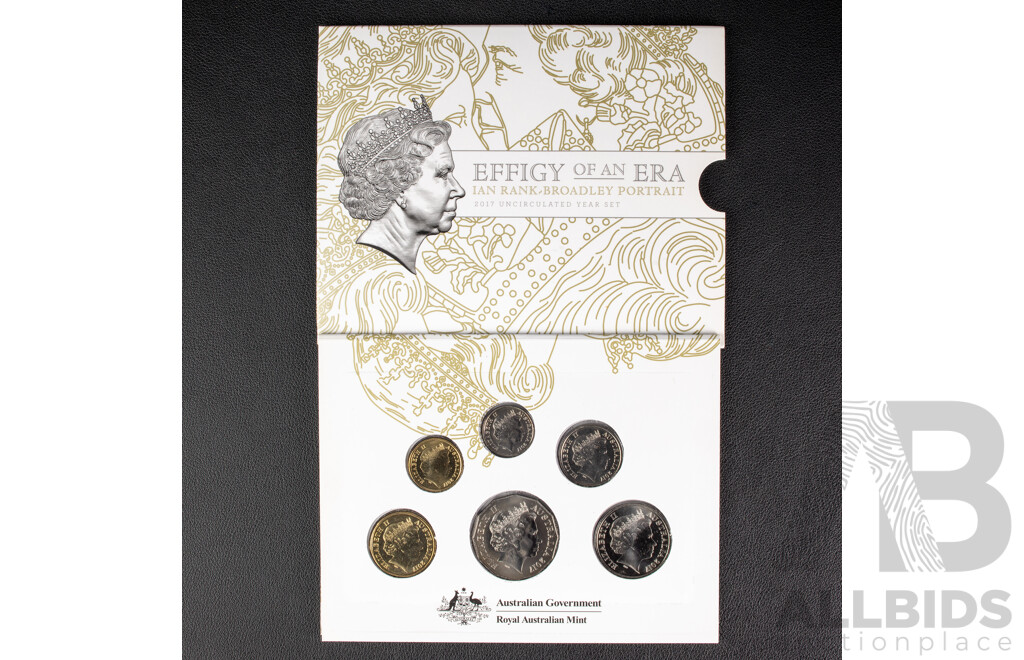 Australian 2017 UNC Six Coin Set, QE2 Effigy of an Era