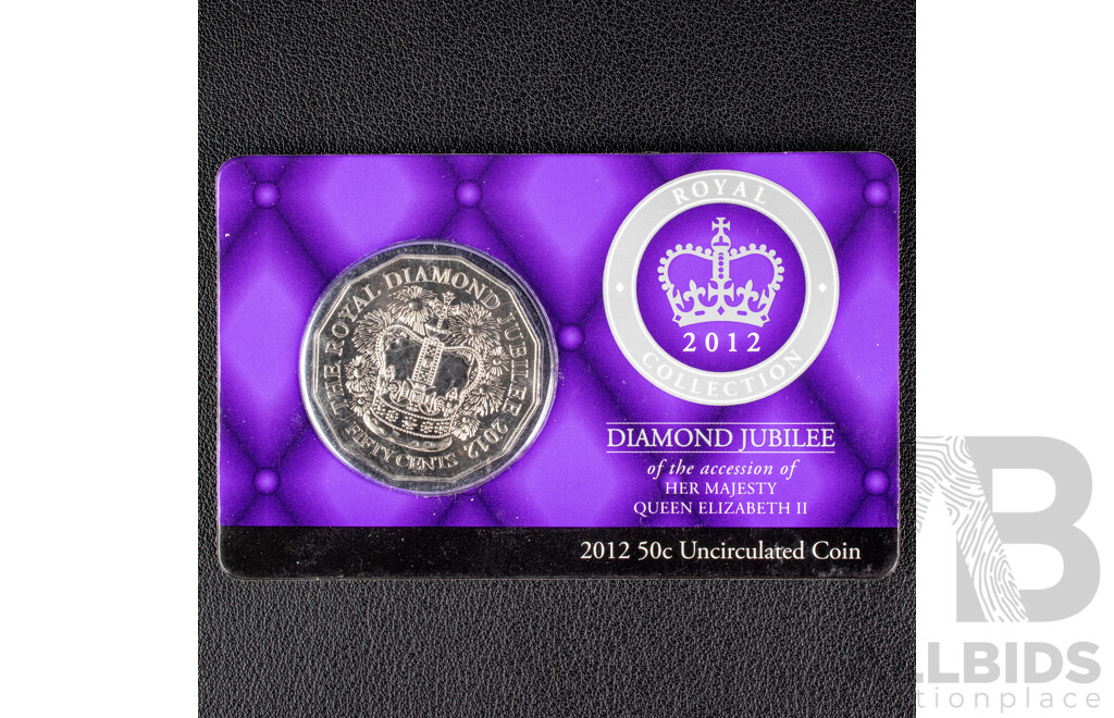 Australian 2012 Fifty Cent Coin Diamond Jubilee