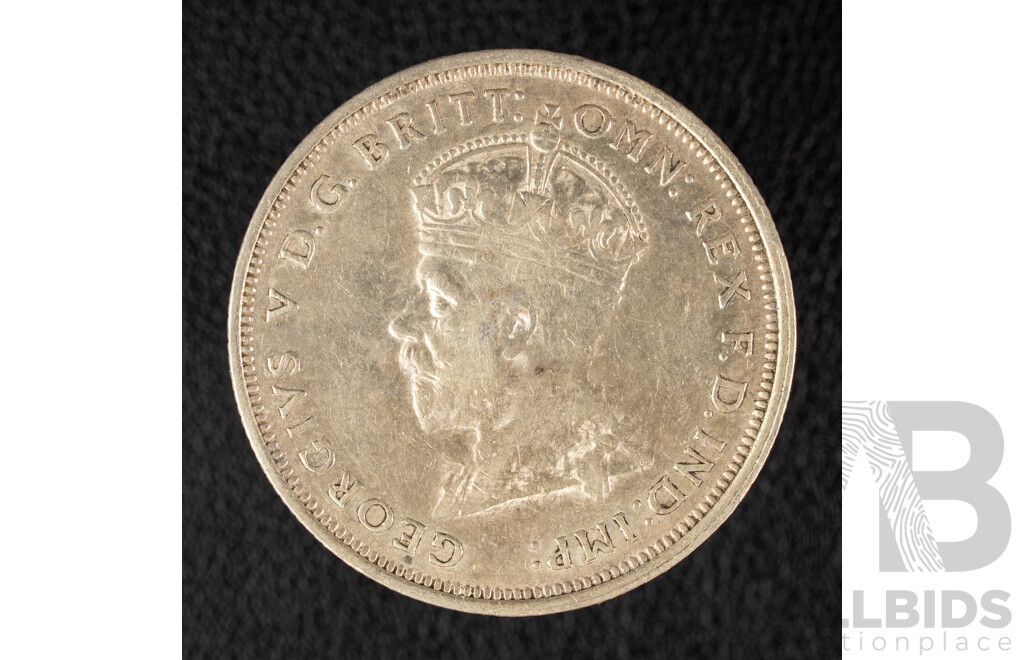 Australian 1927 Silver Florin, Canberra Commemorative .925