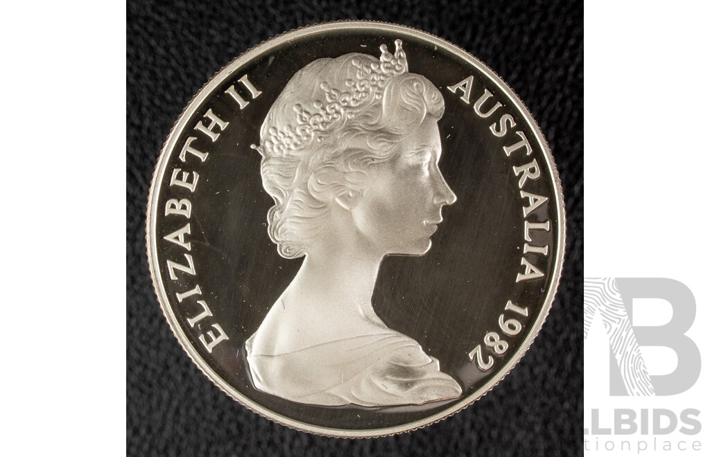 Australian RAM 1982 Silver Proof Ten Dollar Coin, Commonwealth Games .925