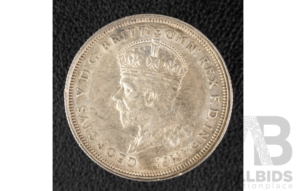 Australian 1927 Silver Florin, Canberra Commemorative .925