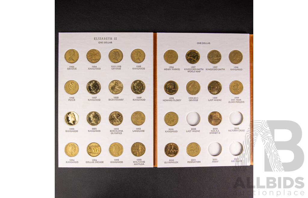 Australian Commemorative One Dollar Coin Collection 1984 - 2012, 59 Total