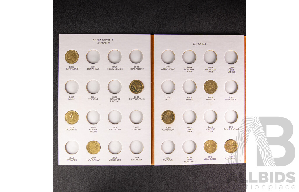 Australian Commemorative One Dollar Coin Collection 1984 - 2012, 59 Total