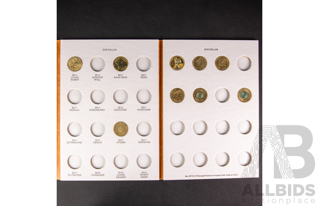 Australian Commemorative One Dollar Coin Collection 1984 - 2012, 59 Total
