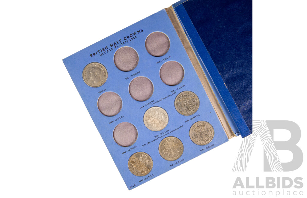 United Kingdom Half Crown Album 1941 - 1980