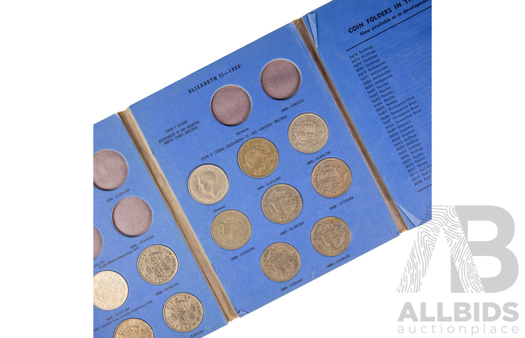 United Kingdom Half Crown Album 1941 - 1980