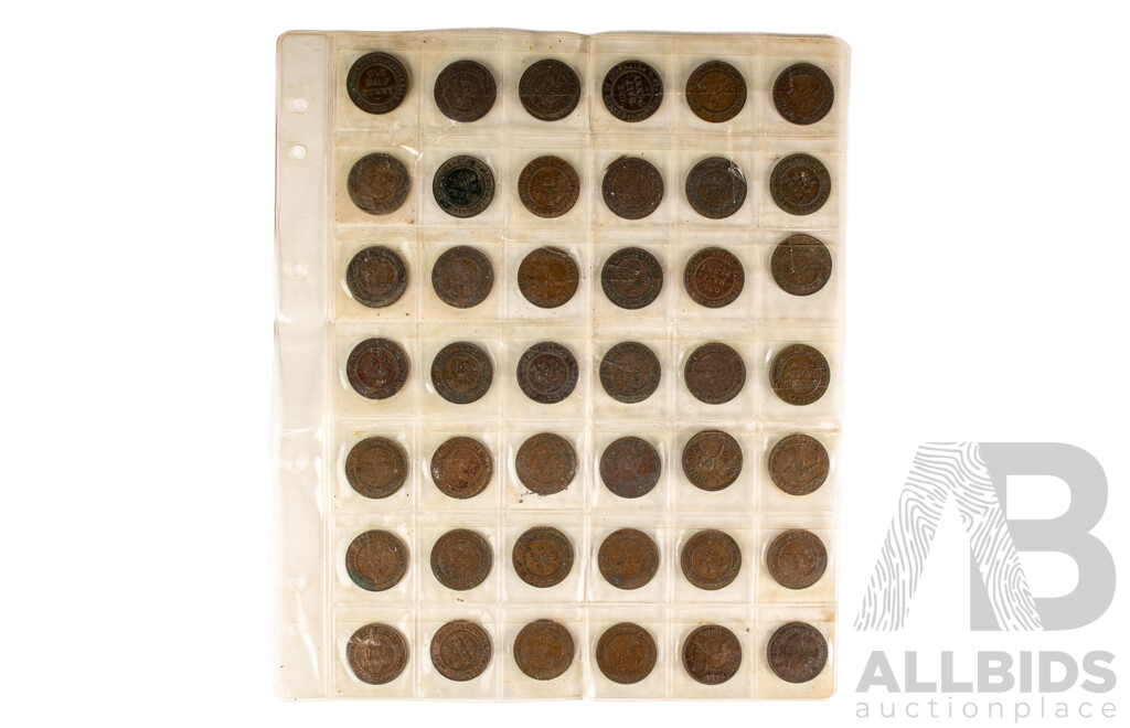 Australian KGV/KGVI Half Pennies, Examples Spanning 1911 to 1943