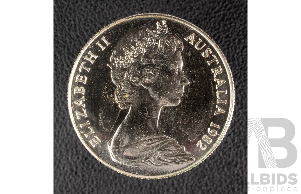 Australian RAM 1982 Silver Ten Dollar Coin, Commonwealth Games .925