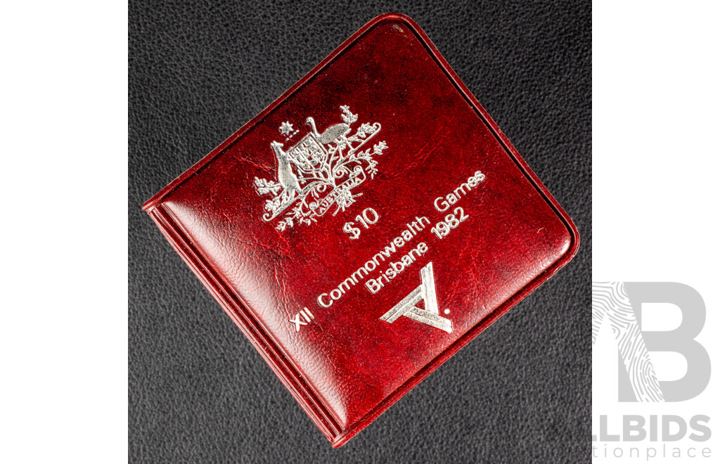 Australian RAM 1982 Silver Ten Dollar Coin, Commonwealth Games .925